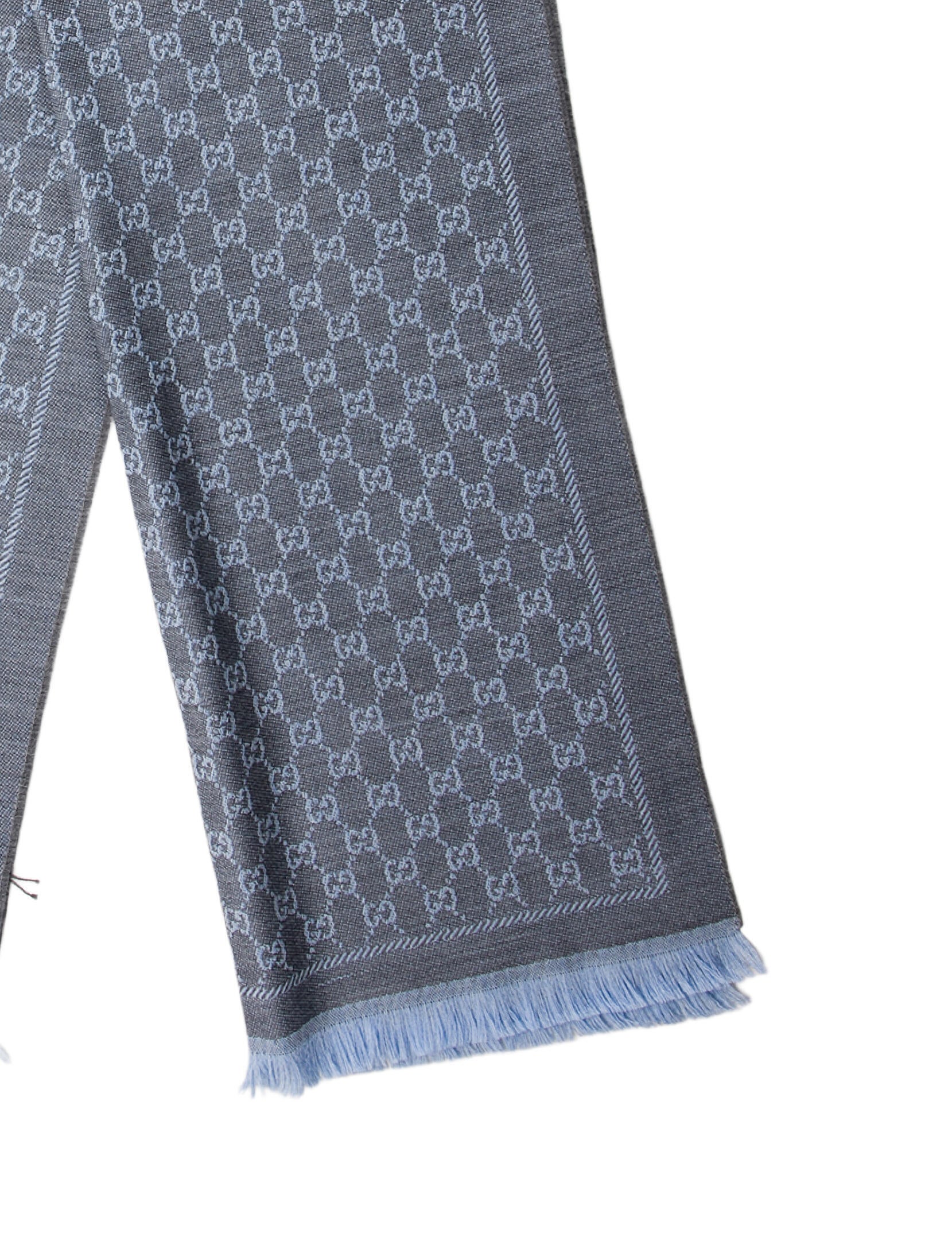 Gucci Wool GG Logo Scarf w/ Tags