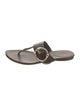 Gucci Hasler Horsebit Accent Leather Slides