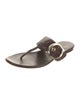 Gucci Hasler Horsebit Accent Leather Slides