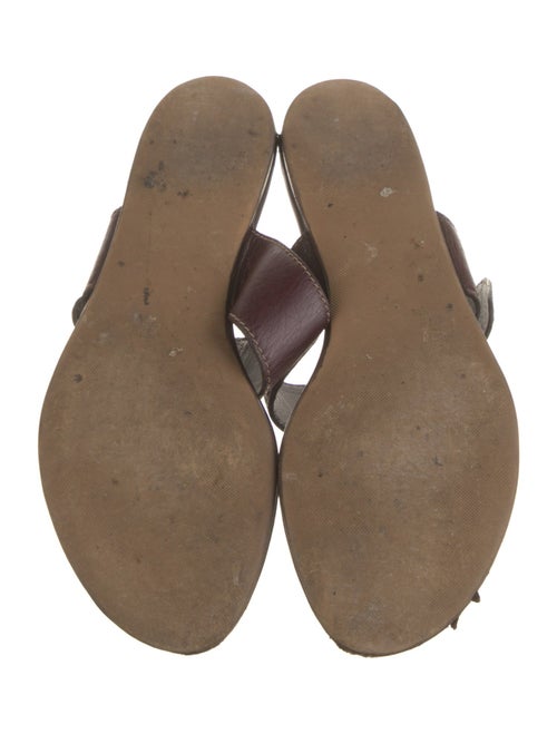 Gucci Hasler Horsebit Accent Leather Slides