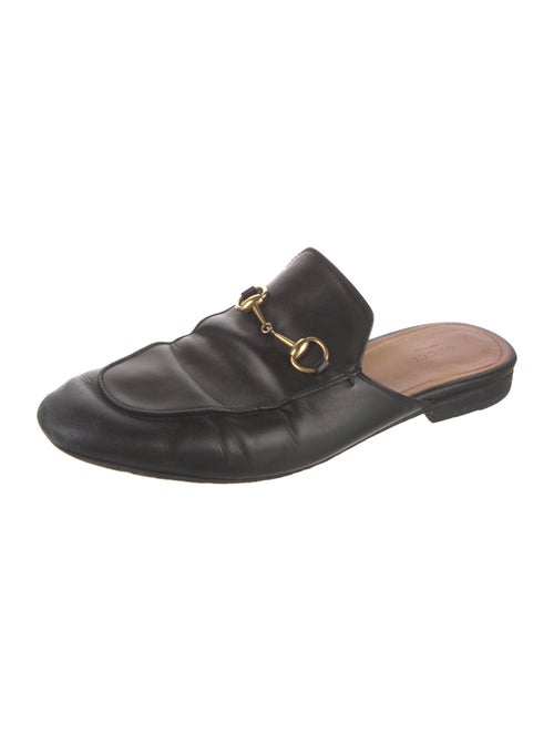 Gucci Horsebit Accent Leather Mules