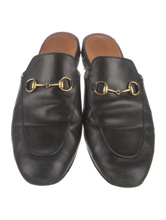 Gucci Horsebit Accent Leather Mules