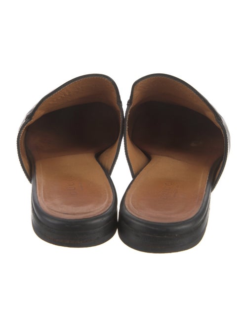 Gucci Horsebit Accent Leather Mules
