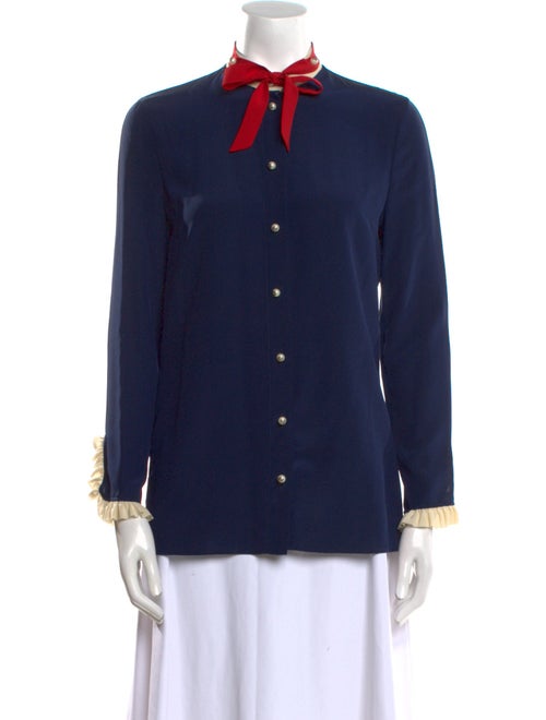 Gucci 2017 Silk Button-Up Top