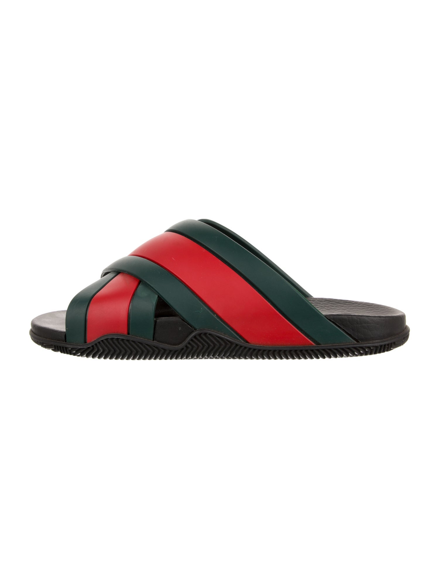 Gucci Web Accent Rubber Mules