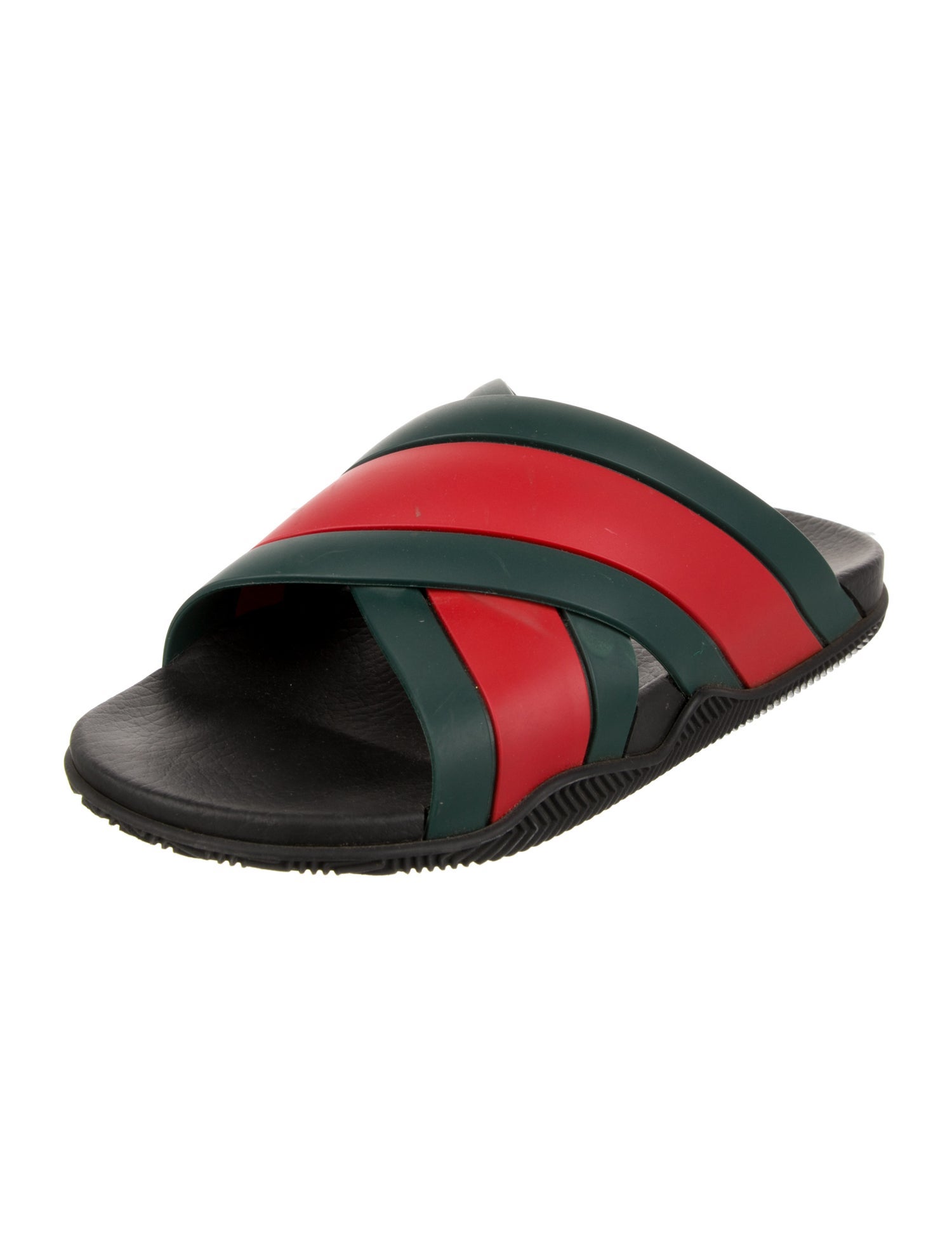 Gucci Web Accent Rubber Mules