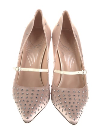 Gucci Double G Logo Satin Pumps