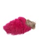 Gucci Horsebit Accent Fur Mules
