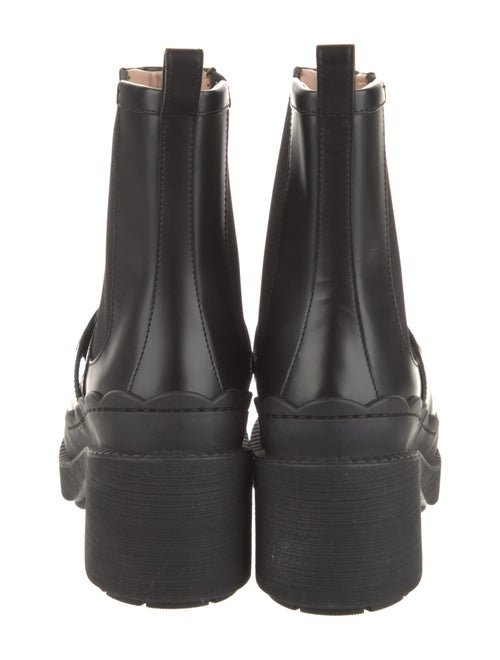 Gucci Horsebit Accent Leather Combat Boots