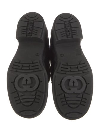 Gucci Horsebit Accent Leather Combat Boots