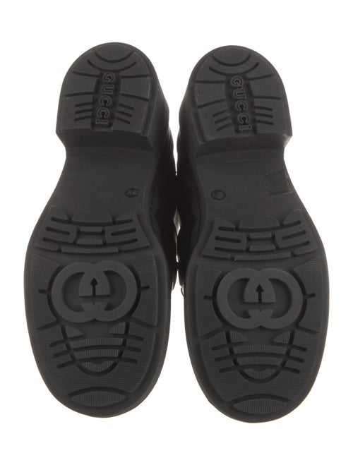 Gucci Horsebit Accent Leather Combat Boots