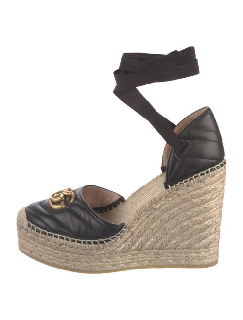 Gucci Double G Logo Leather D'Orsay Pumps