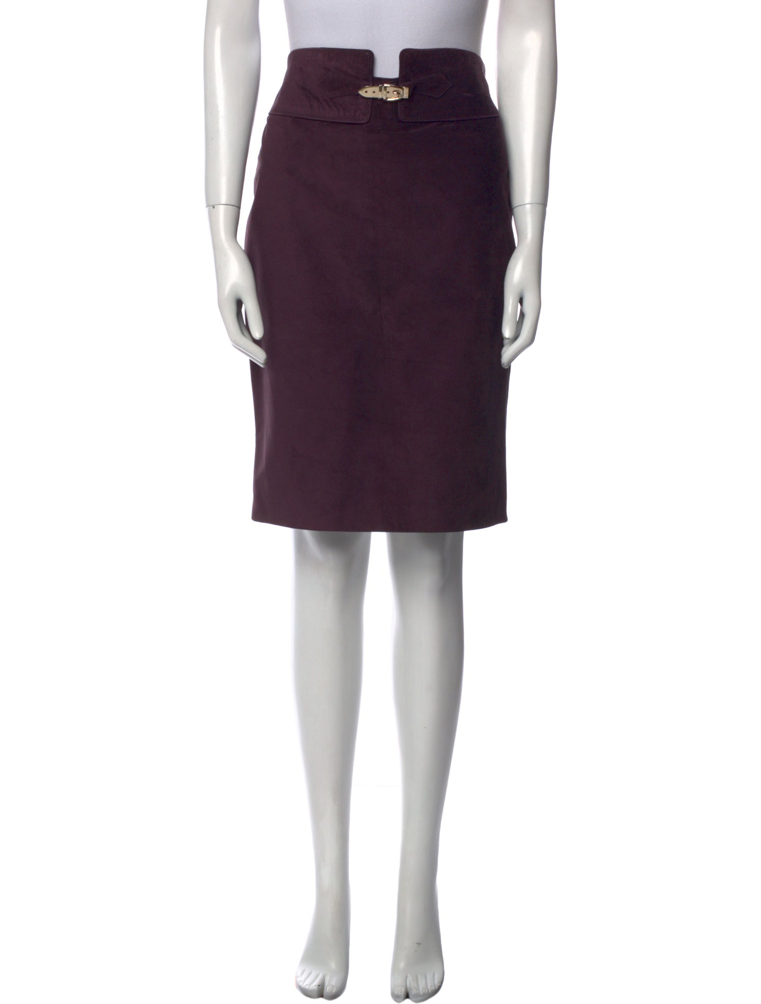 Gucci Suede Knee-Length Skirt