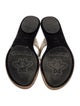 Gucci Double G Logo Leather T-Strap Sandals