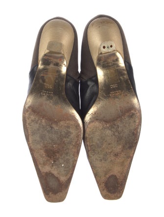 Gucci Leather Colorblock Pattern Boots