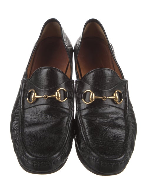Gucci Horsebit Accent Leather Dress Loafers