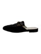 Gucci Horsebit Accent Velvet Mules