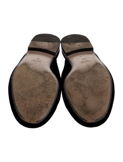 Gucci Horsebit Accent Velvet Mules