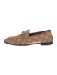 Gucci Horsebit Accent Canvas Dress Loafers