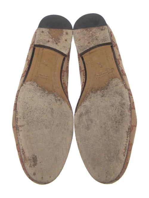 Gucci Horsebit Accent Canvas Dress Loafers