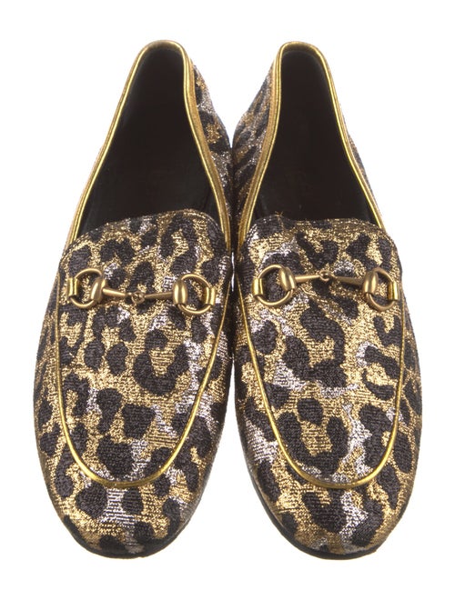 Gucci Horsebit Accent Animal Print Loafers