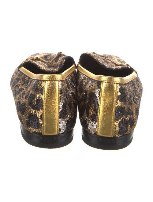 Gucci Horsebit Accent Animal Print Loafers