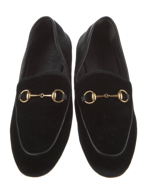 Gucci Horsebit Accent Velvet Loafers