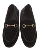 Gucci Horsebit Accent Velvet Loafers