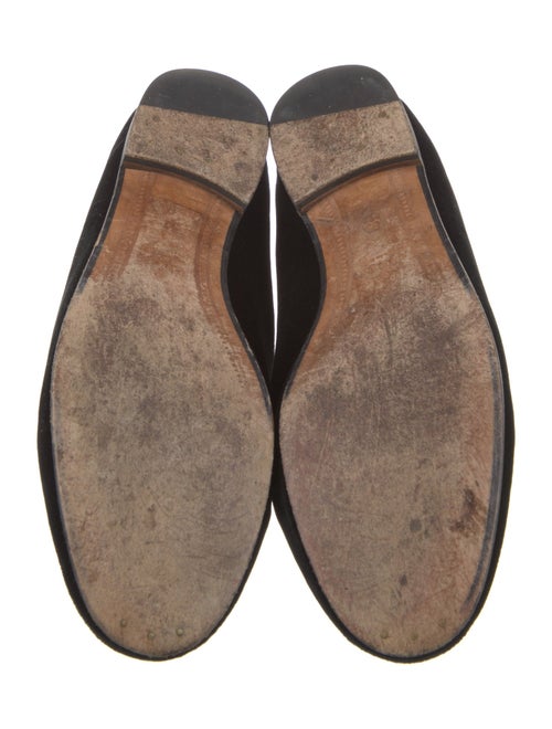 Gucci Horsebit Accent Velvet Loafers
