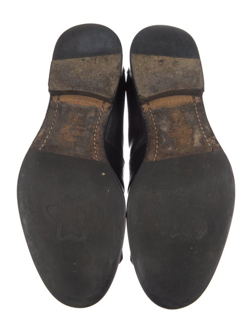 Gucci Bee Accent Leather Dress Loafers