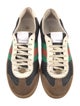 Gucci Web Accent Leather Sneakers