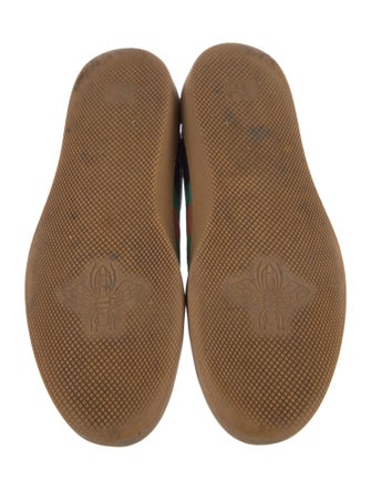Gucci Web Accent Leather Sneakers