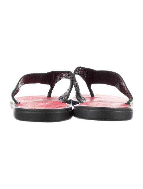 Gucci Web Accent Nylon Flip Flops