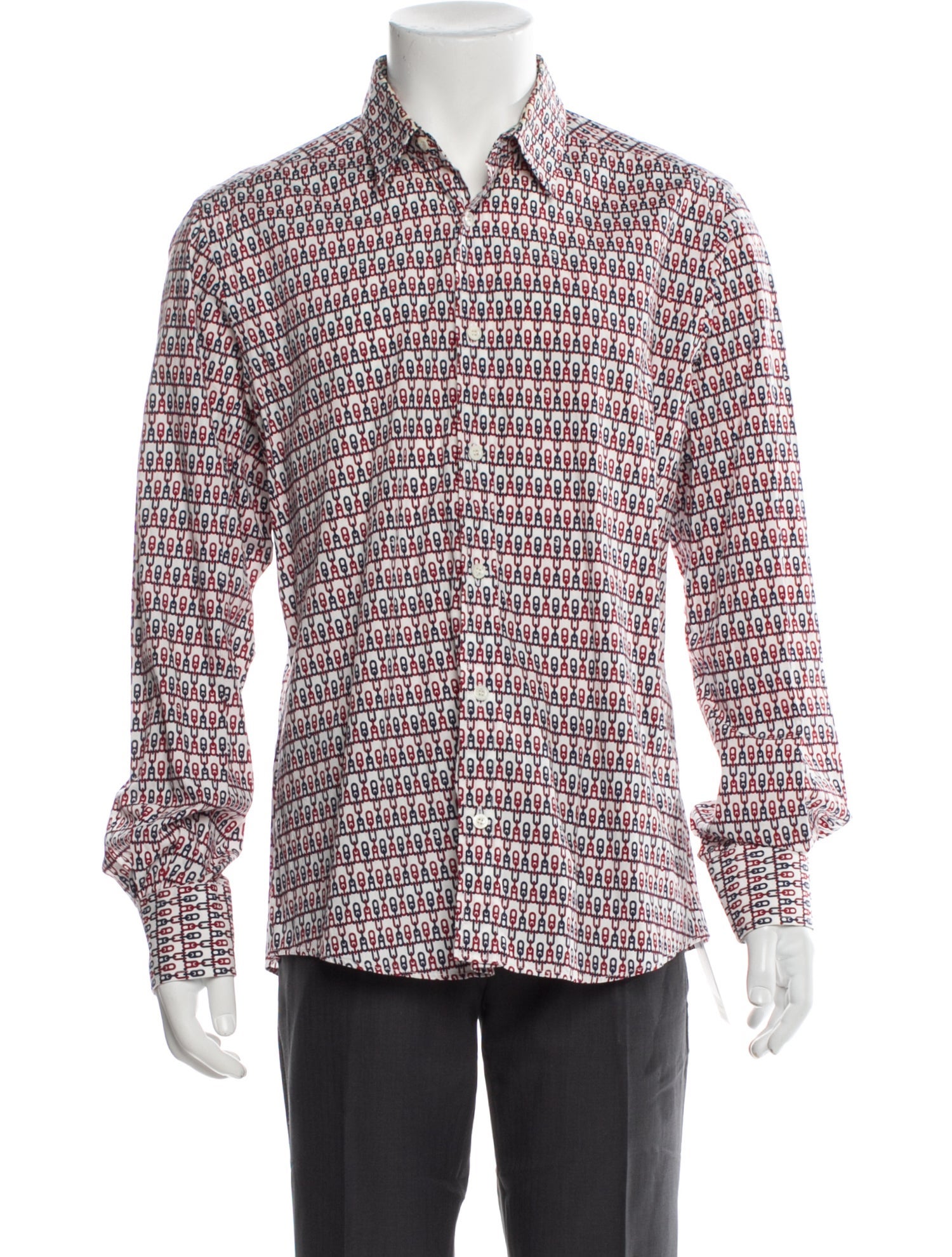 Gucci Printed Long Sleeve Shirt