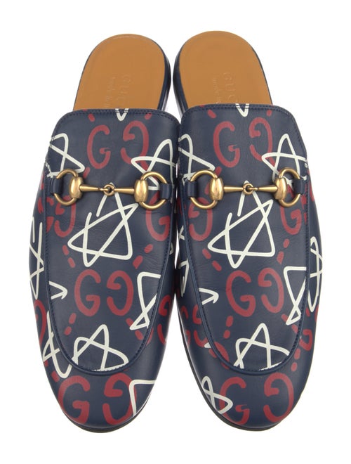 Gucci Horsebit Accent Leather Slippers