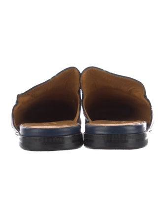 Gucci Horsebit Accent Leather Slippers