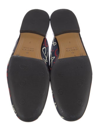 Gucci Horsebit Accent Leather Slippers