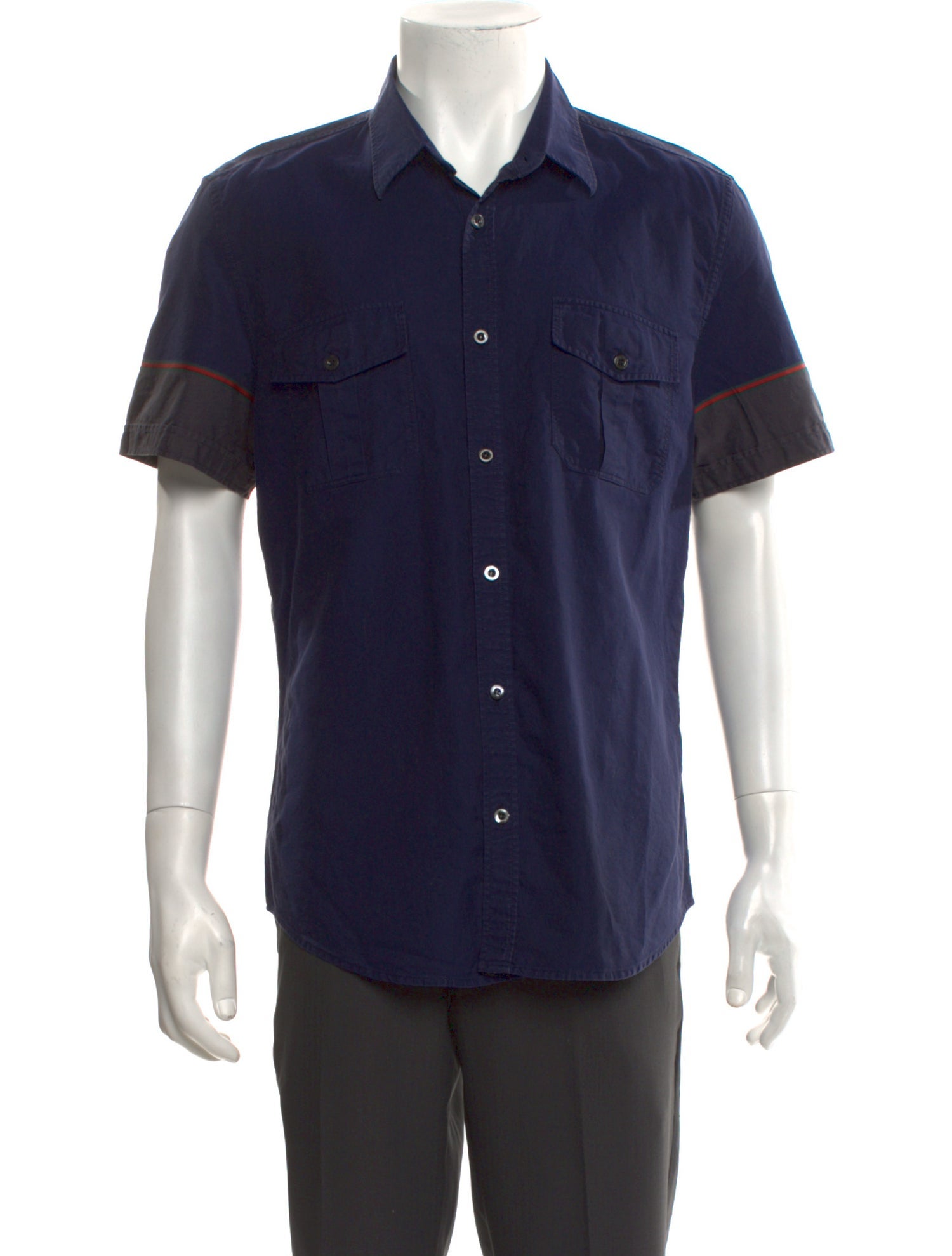 Gucci Web Accent Short Sleeve Shirt