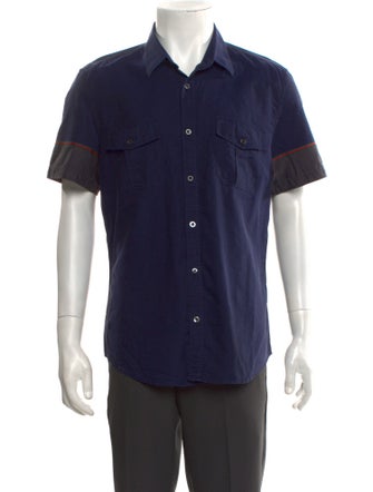 Gucci Web Accent Short Sleeve Shirt