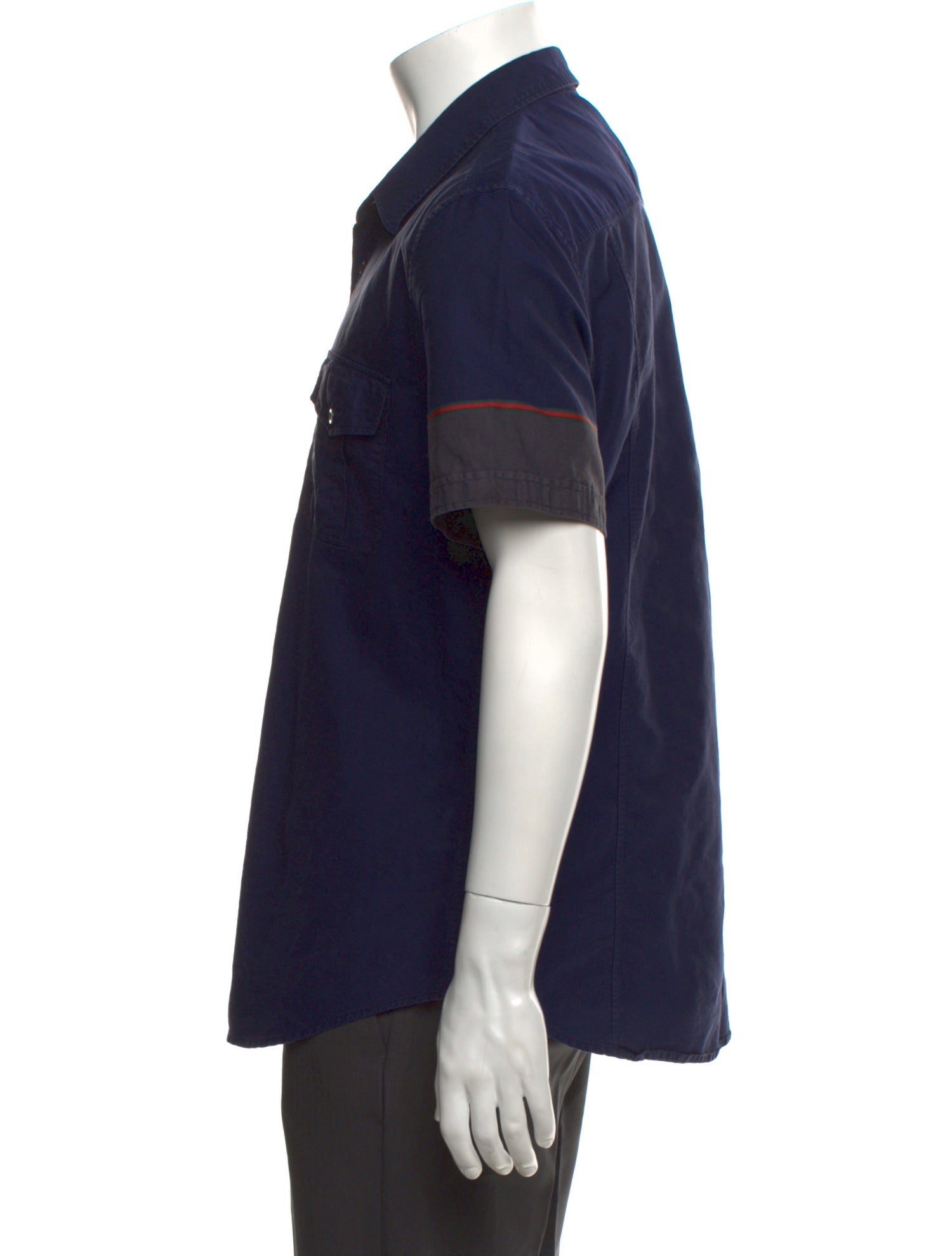 Gucci Web Accent Short Sleeve Shirt