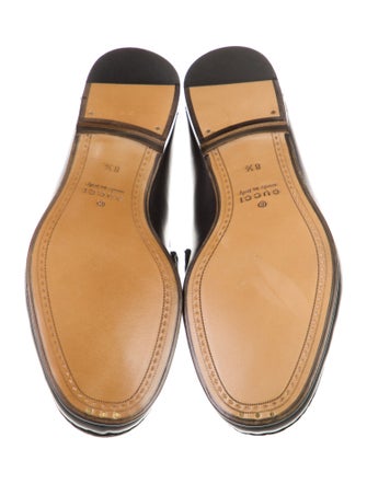 Gucci Horsebit Accent Leather Dress Loafers