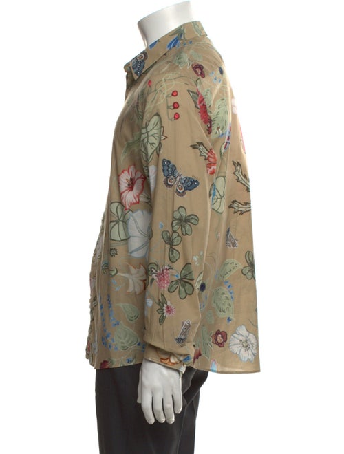 Gucci Flora Knight Print Long Sleeve Shirt