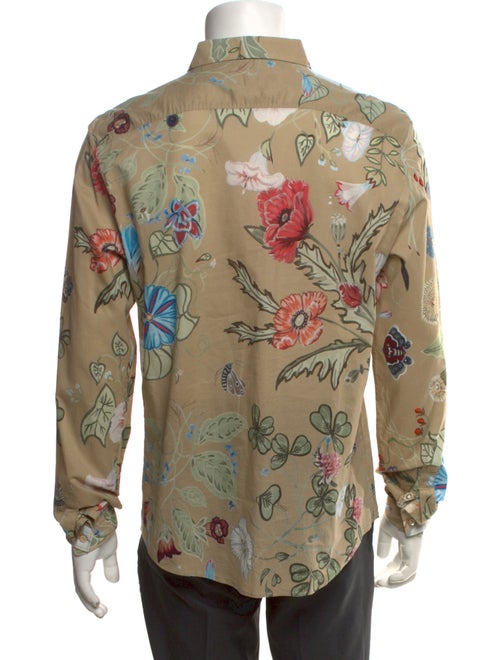 Gucci Flora Knight Print Long Sleeve Shirt