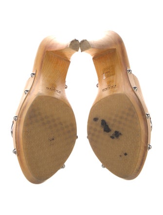 Gucci Horsebit Accent Leather Slides