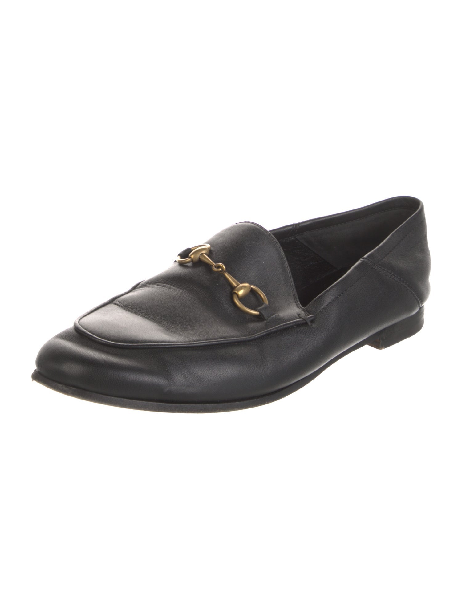 Gucci Horsebit Accent Leather Loafers