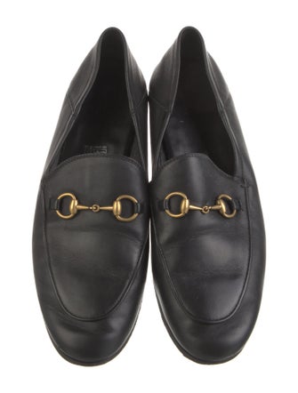 Gucci Horsebit Accent Leather Loafers