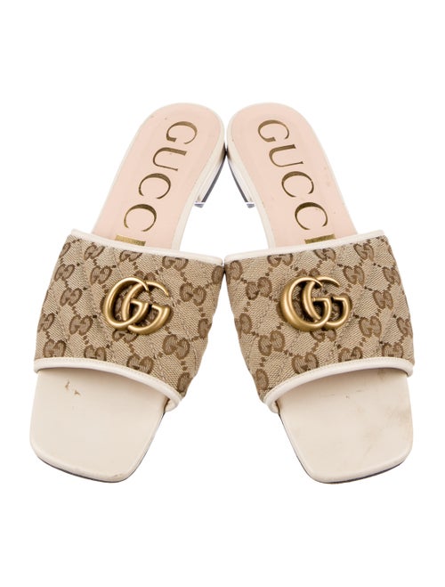 Gucci GG Canvas Slides