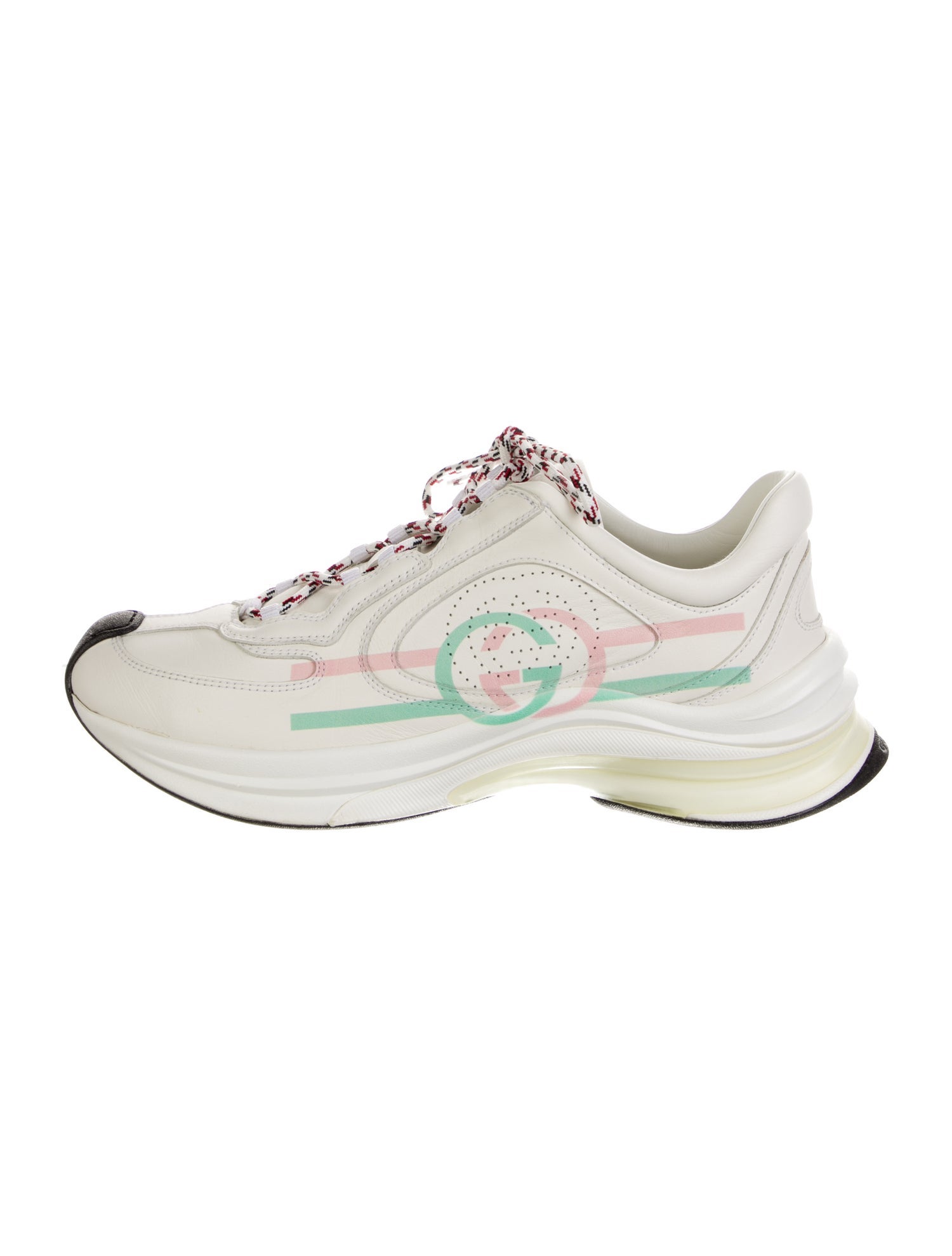 Gucci Web Accent Leather Sneakers