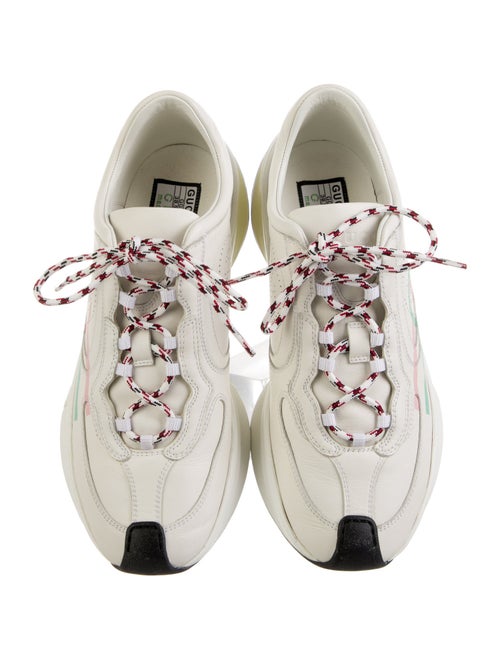 Gucci Web Accent Leather Sneakers