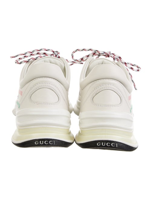 Gucci Web Accent Leather Sneakers